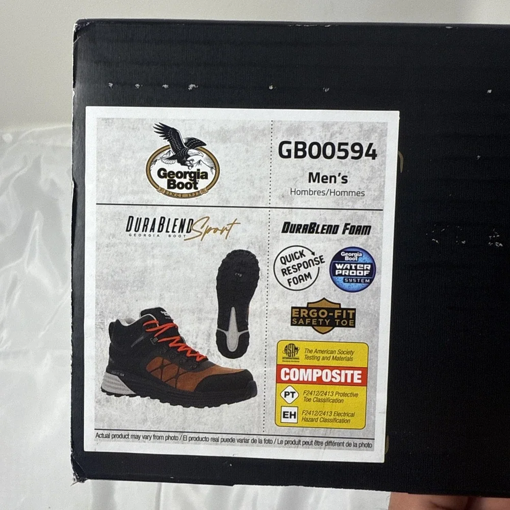 Georgia‎ Boot DuraBlend Sport Composite Toe Waterproof Work Hiker Sz14 Men's